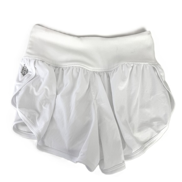 Free People Movement Game Time Athletic Shorts White Medium - Picture 6 of 10